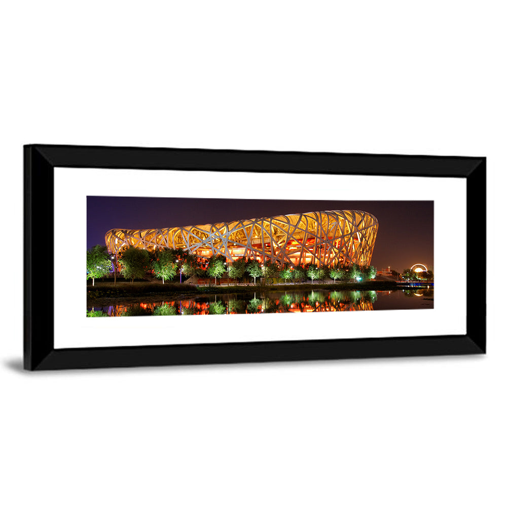 Beijing National Stadium at Night Wall Art
