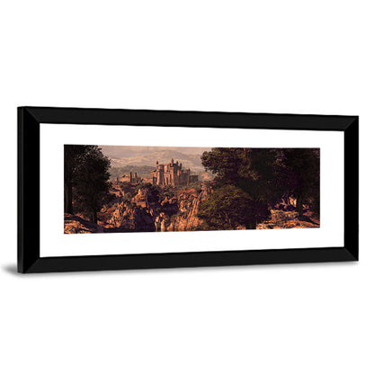 Medieval Castle at Golden Hour Wall Art