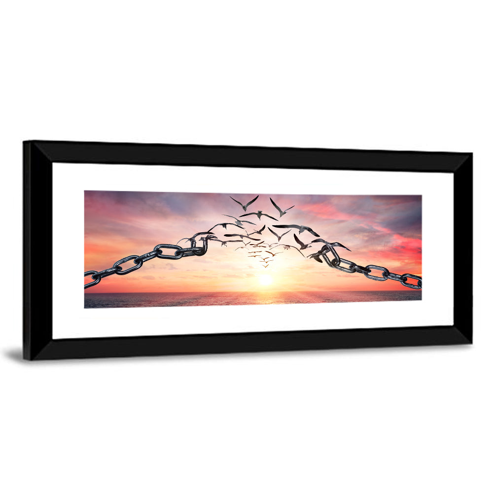 Breaking Chains at Sunset Wall Art