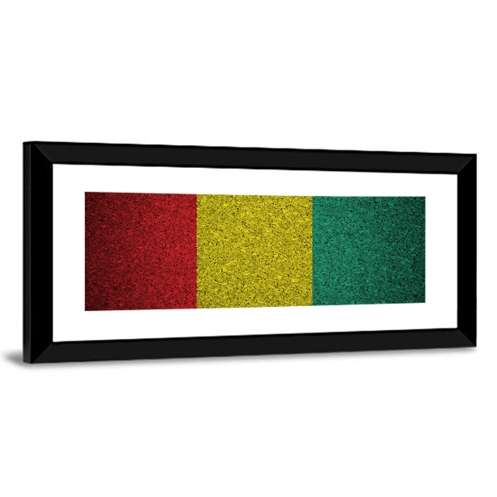 Textured Guinean Flag Wall Art