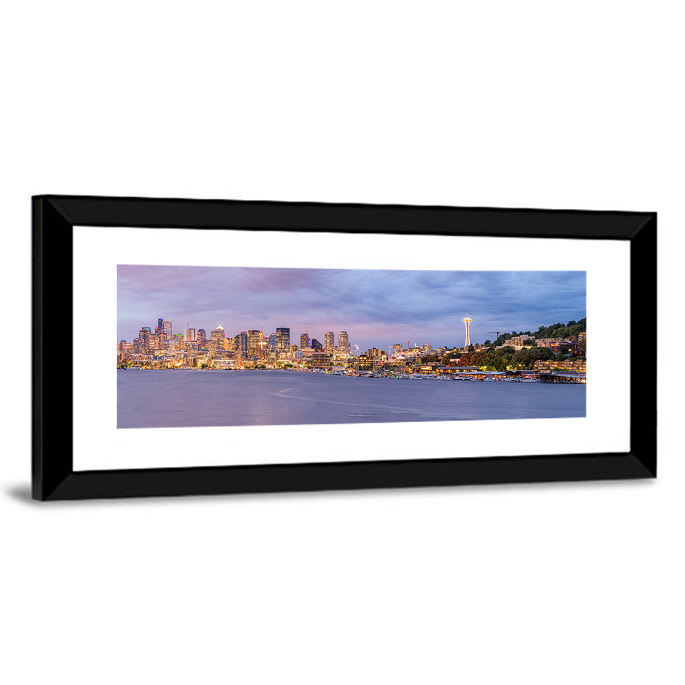 Seattle Skyline at Dusk Wall Art
