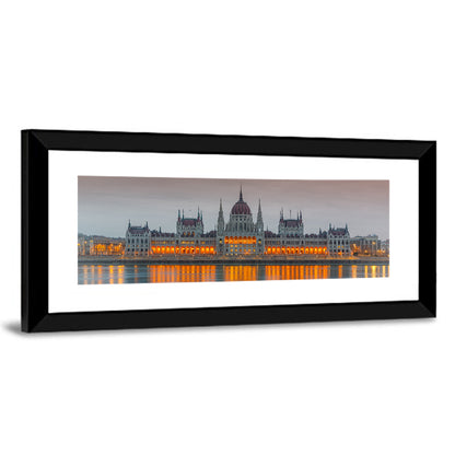 Budapest Parliament at Dusk Wall Art