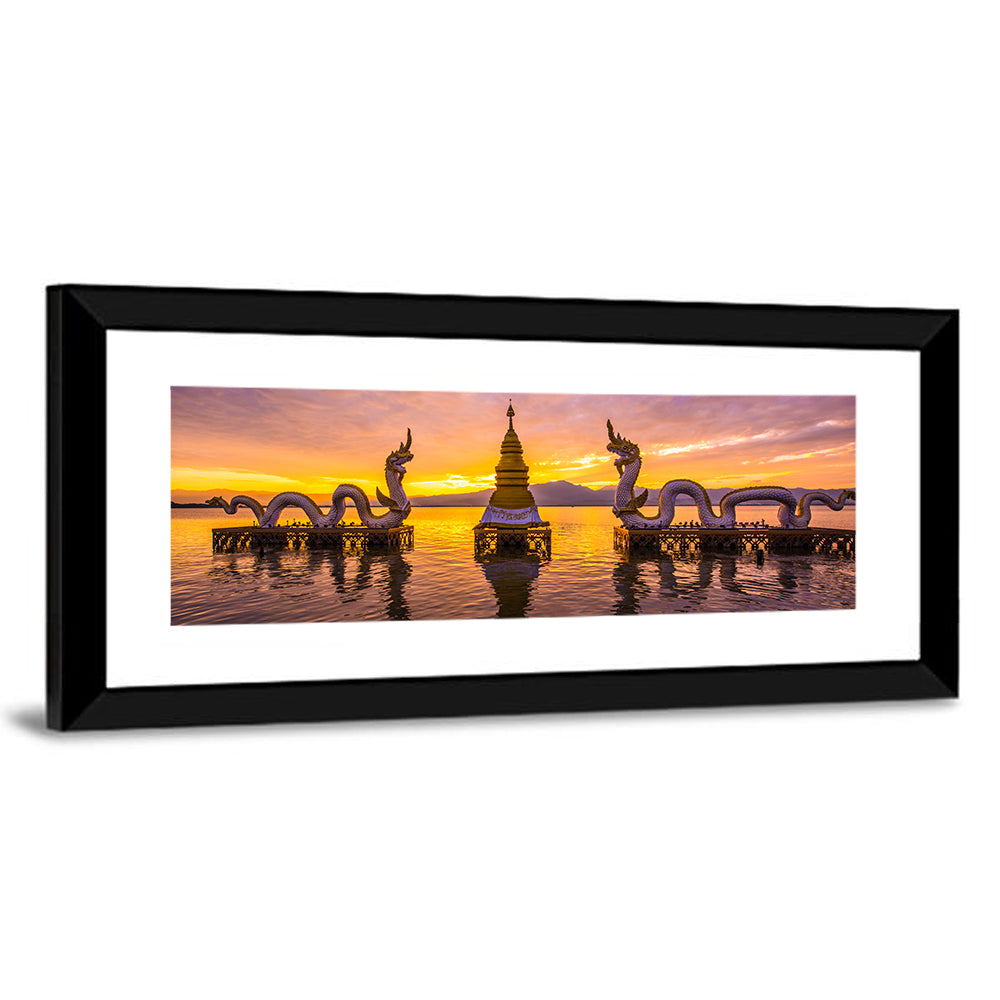 White Naga at Kwan Phayao Wall Art