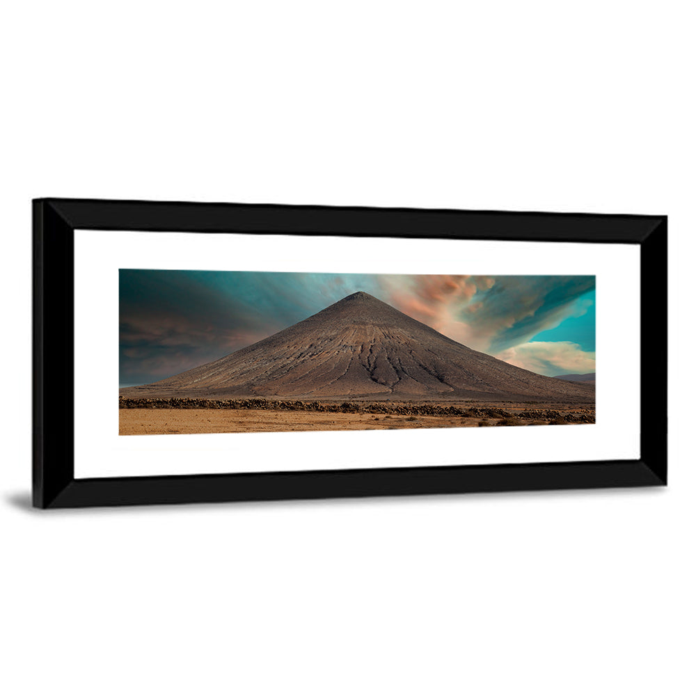 Fuerteventura Volcanic Mountain at Golden Hour Wall Art