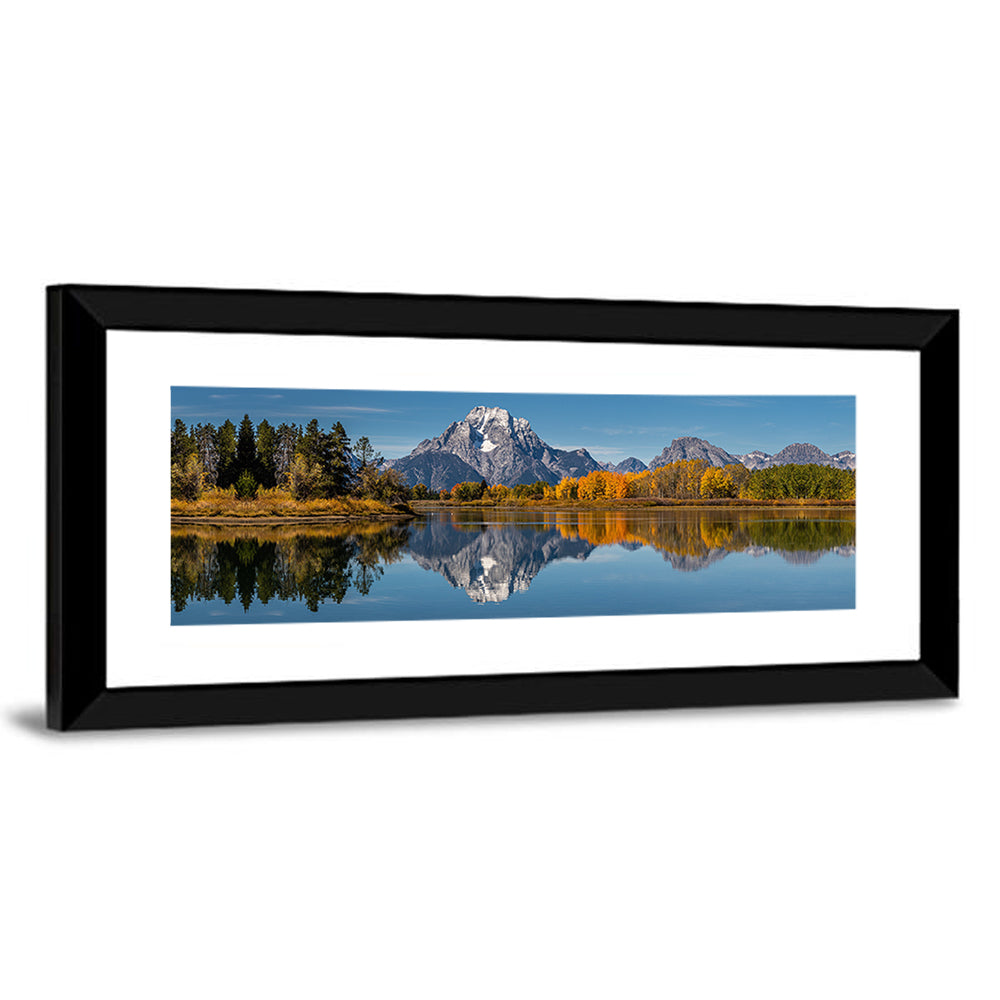 Mount Moran And Snake River Ox Bow Bend Wyoming Wall Art