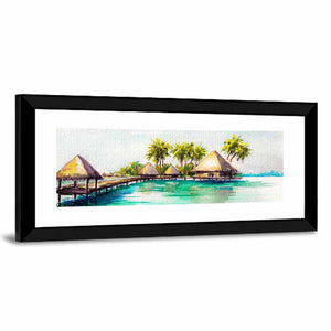 Over Water Bungalows Wall Art