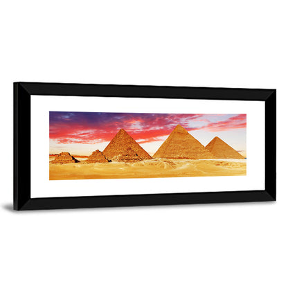 Pyramids of Giza at Twilight Wall Art