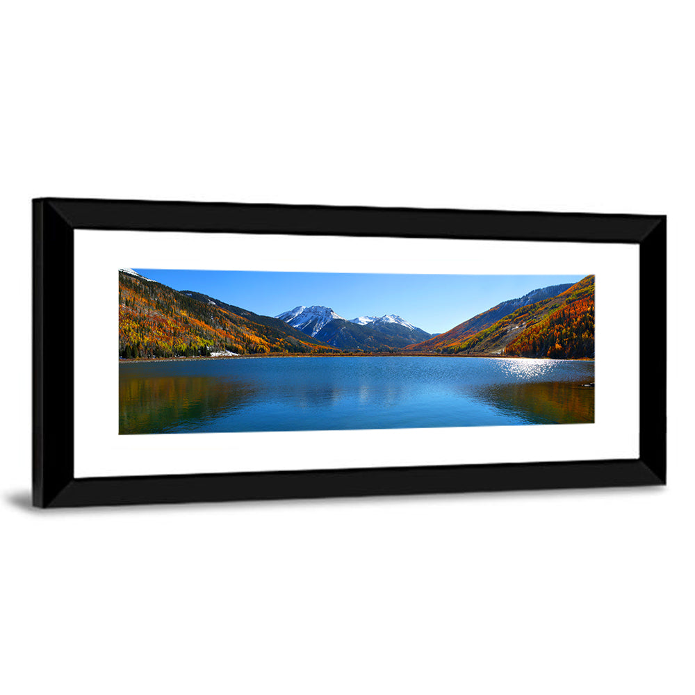 Crystal Lake Colorado Autumn Reflection Wall Art