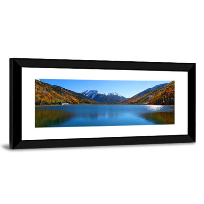 Crystal Lake Colorado Autumn Reflection Wall Art