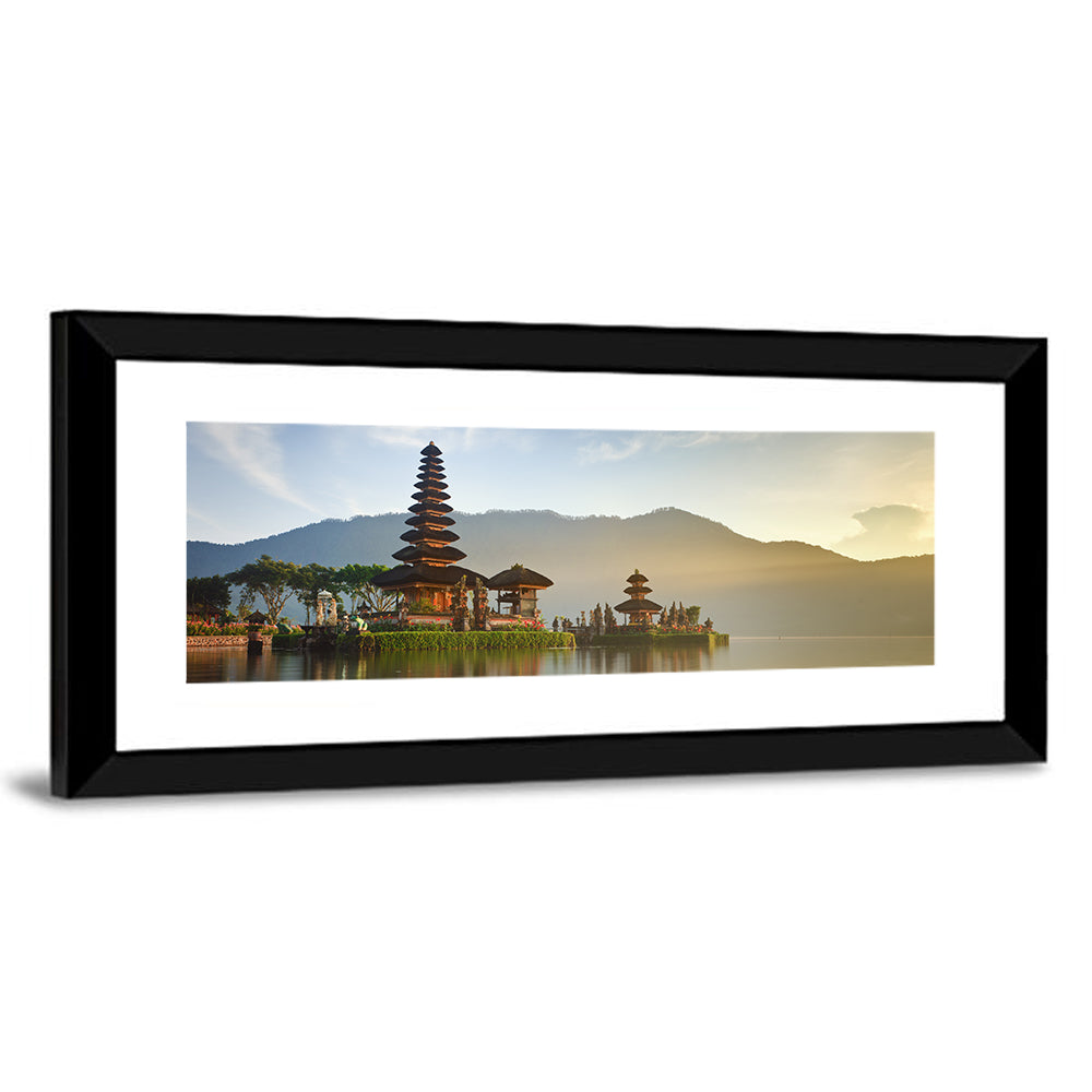 Ulun Danu Beratan Temple at Sunrise Wall Art