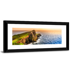 Ocean Coast Sunset At Neist Point Lighthouse Wall Art