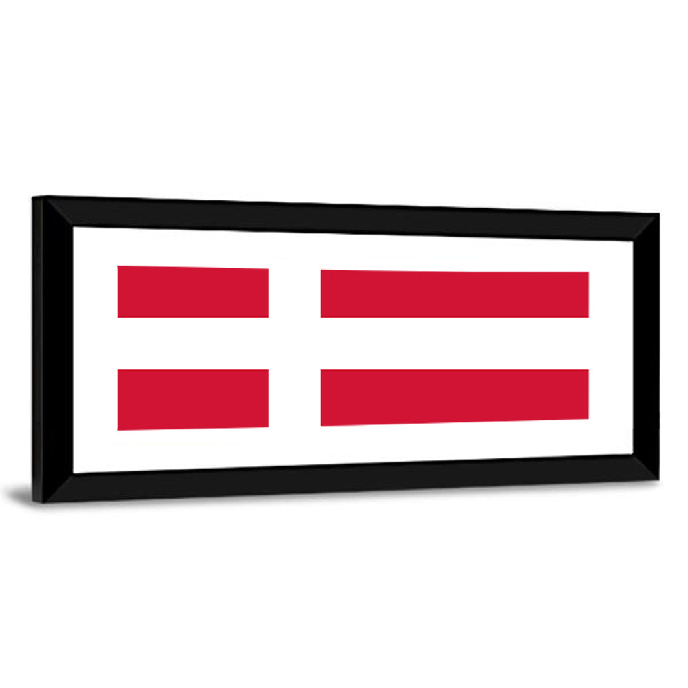 Danish Flag Nordic Cross Wall Art