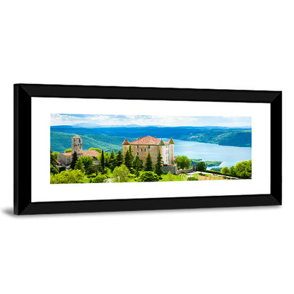 Château D'esparron and Village Church Wall Art