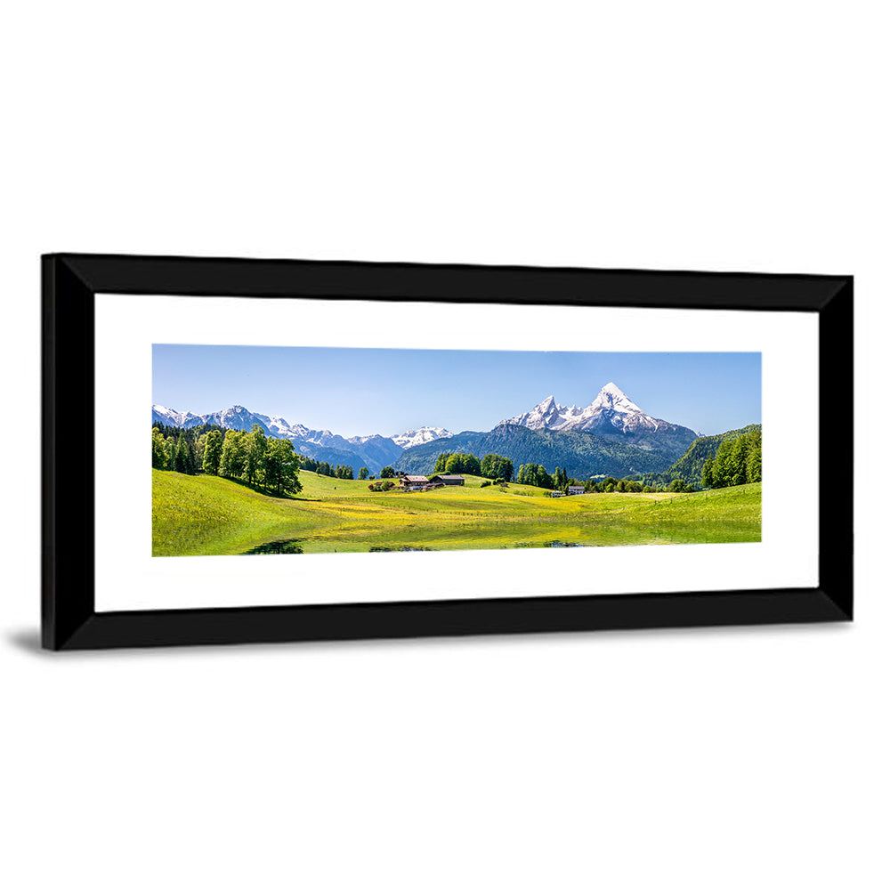 Watzmann Reflection at Ramsau Wall Art