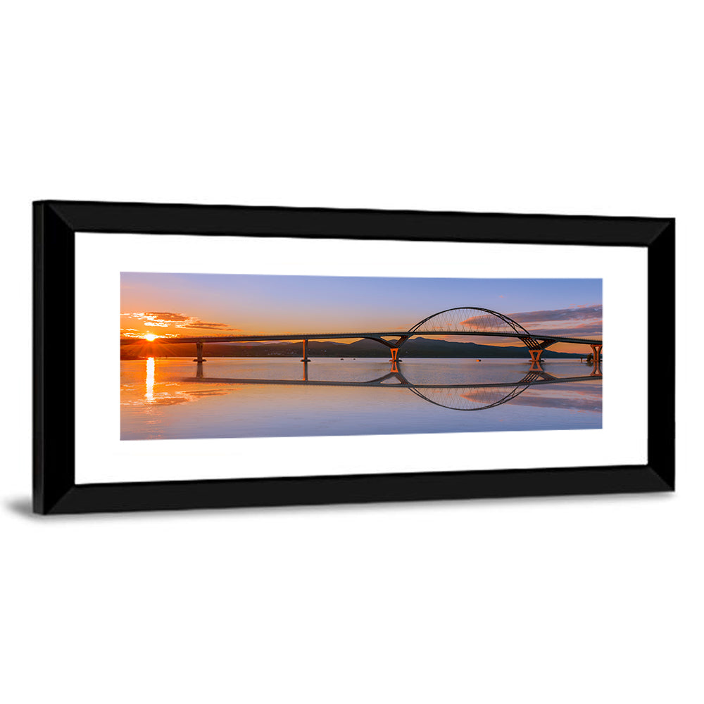 Champlain Bridge at Sunset Wall Art