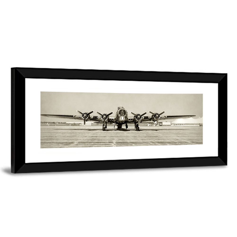 B-17 Bomber Front View Wall Art
