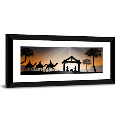 Desert Nativity Silhouette Wall Art