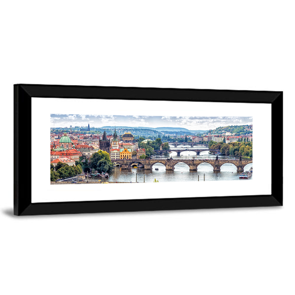 Vltava River Bridges, Prague Wall Art