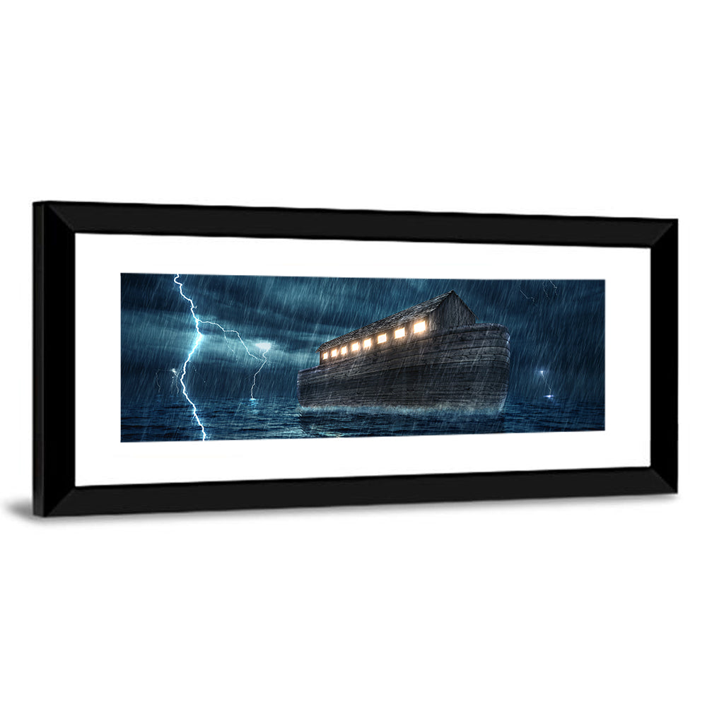 Noah's Ark in Lightning Storm Wall Art