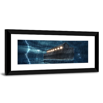 Noah's Ark in Lightning Storm Wall Art