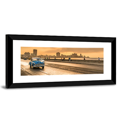 Havana Malecon Sunset Wall Art