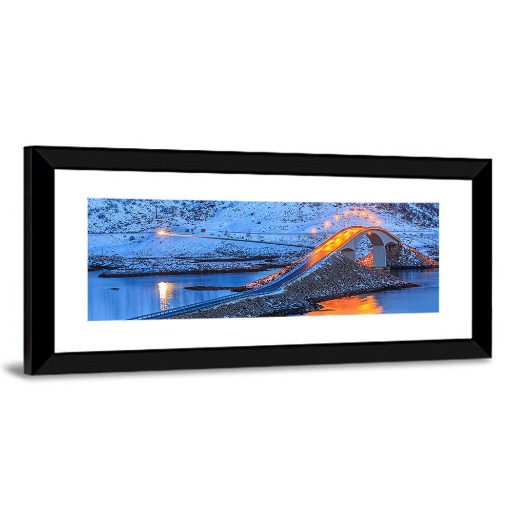Fredvang Bridges at Twilight Wall Art