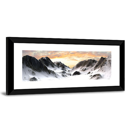 Snowy Mountain Peak Wall Art