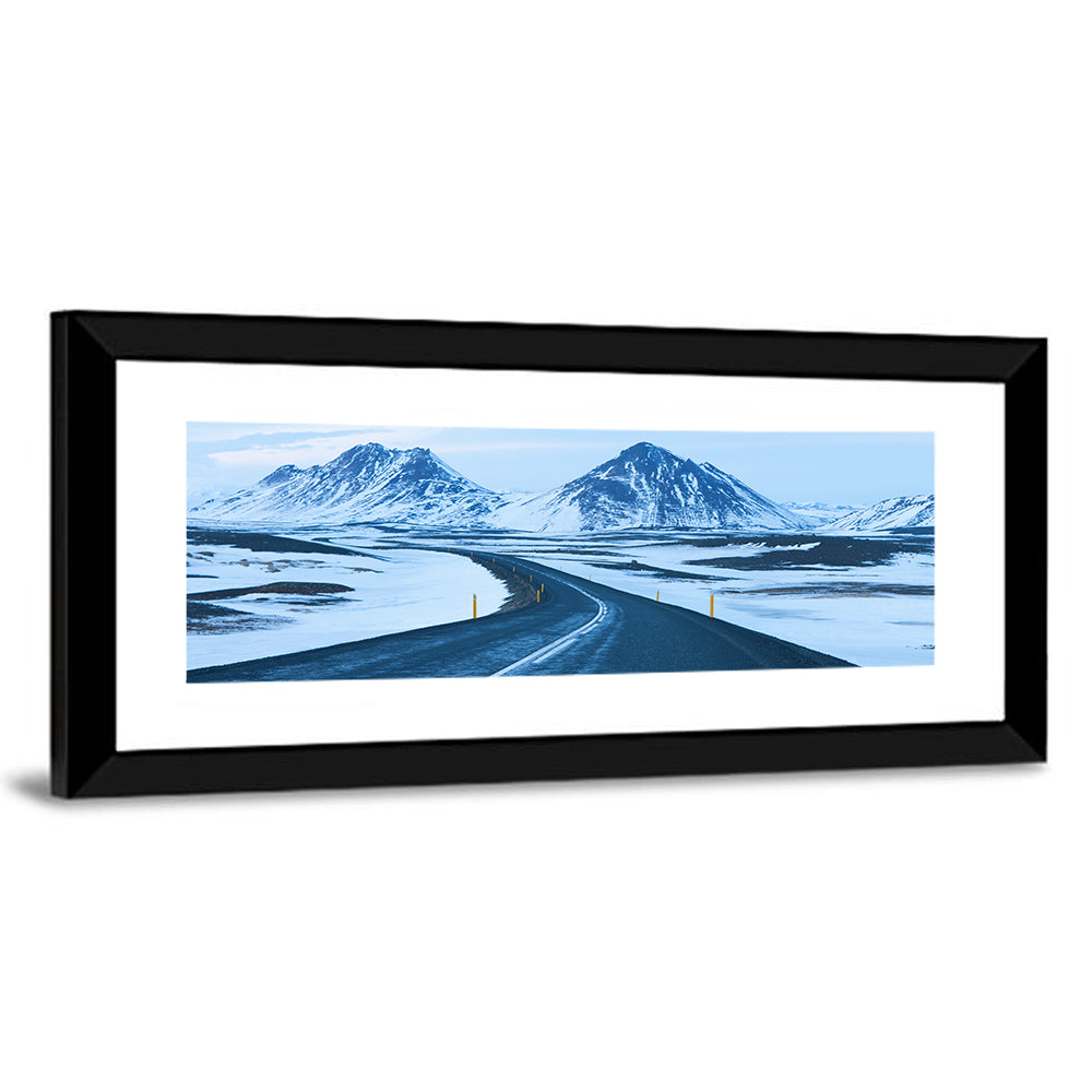 Iceland Ring Road to Snowy Peaks Wall Art