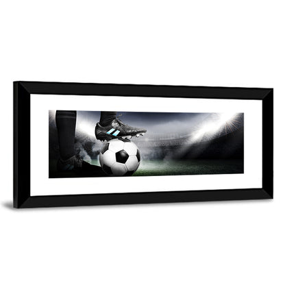 Low Angle Soccer Cleat Close Up Wall Art