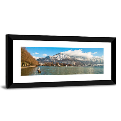 Lake Annecy Winter View Wall Art