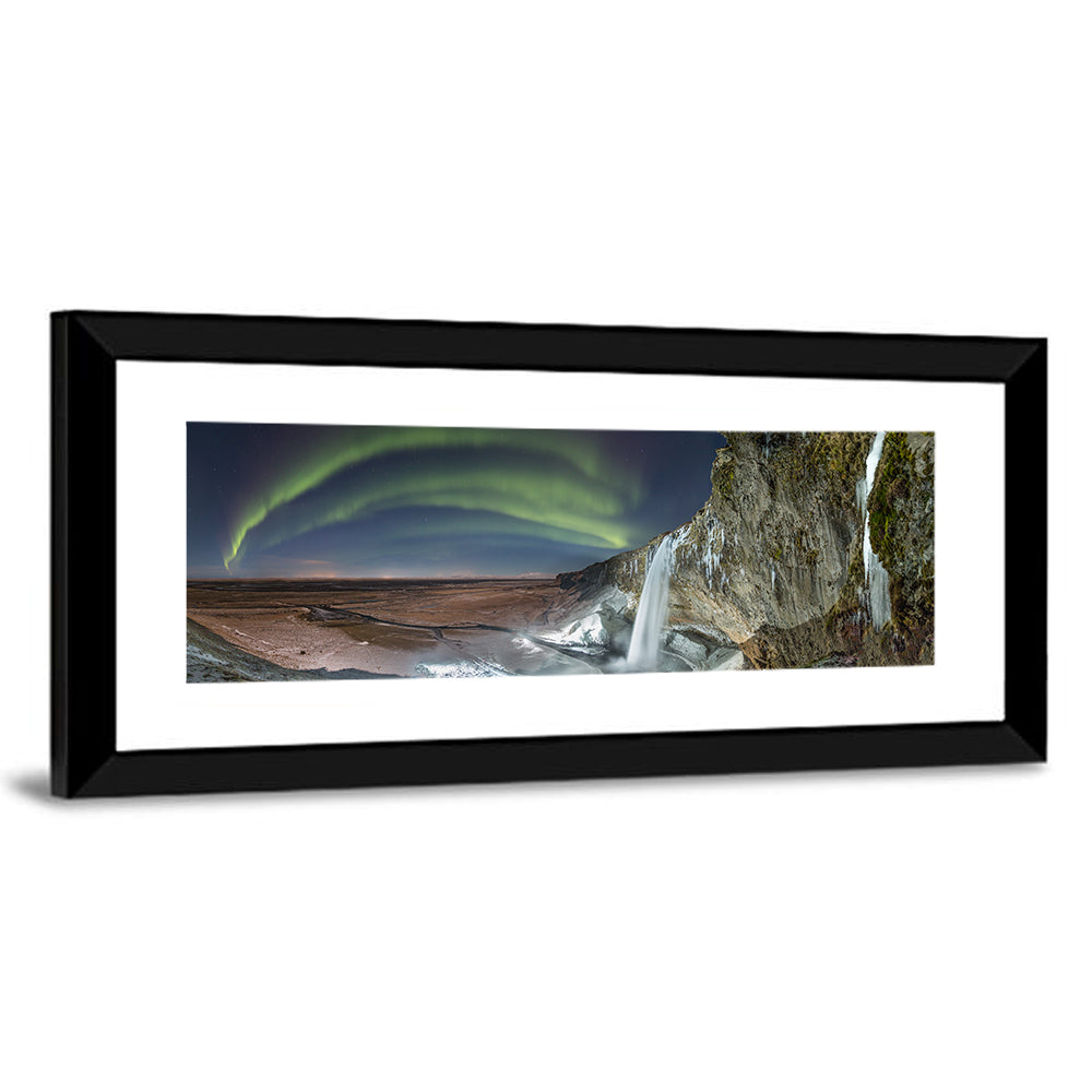Seljalandsfoss Waterfall Nightscape Wall Art