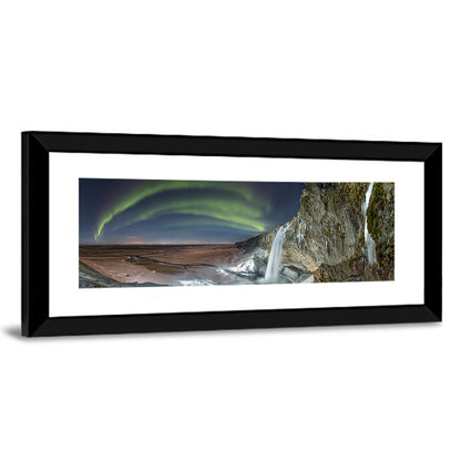 Seljalandsfoss Waterfall Nightscape Wall Art