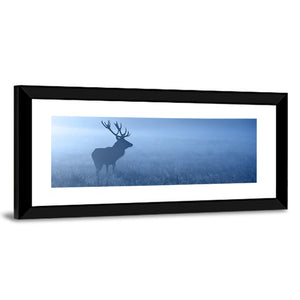 Red Deer Stag Silhouette Wall Art