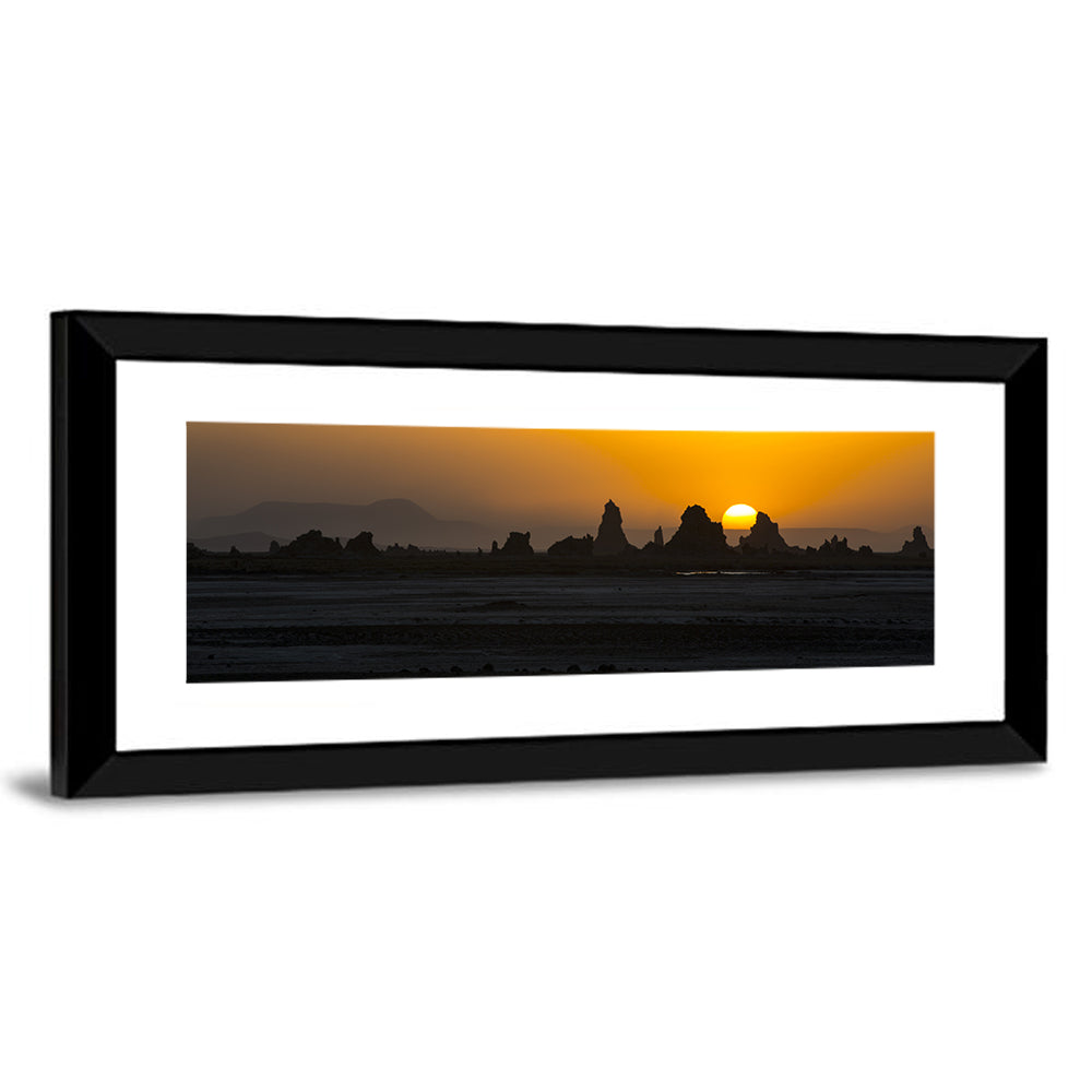 Sunset Over Lac Abbe Wall Art