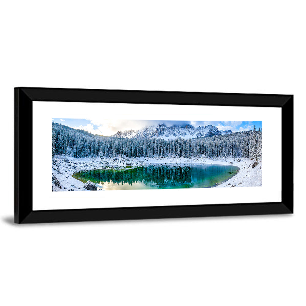 Winter Mountain Lake Wall Art