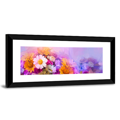 Spring Blooms with Gradient Wash Wall Art
