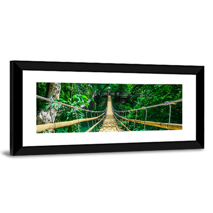 Bamboo Pedestrian Hanging Bridge Wall Art