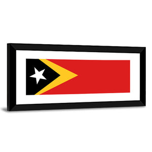 East Timorese National Official Flag Wall Art