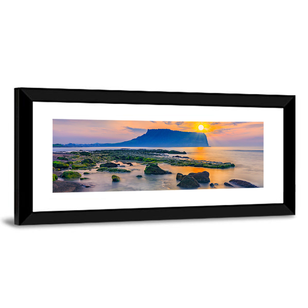 Sunrise Over Seongsan Ilchulbong Wall Art