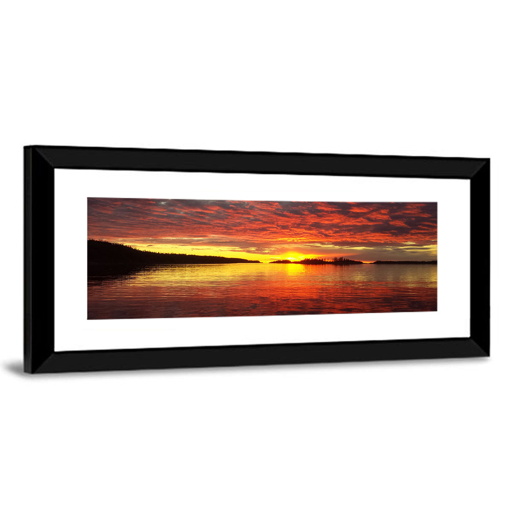 Lake Athabasca Sunset Reflection Wall Art