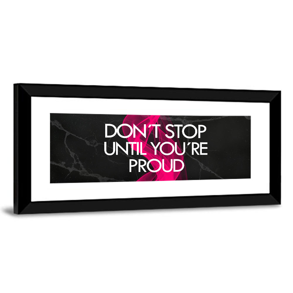 Fitness Quote on Black Marble Wall Art