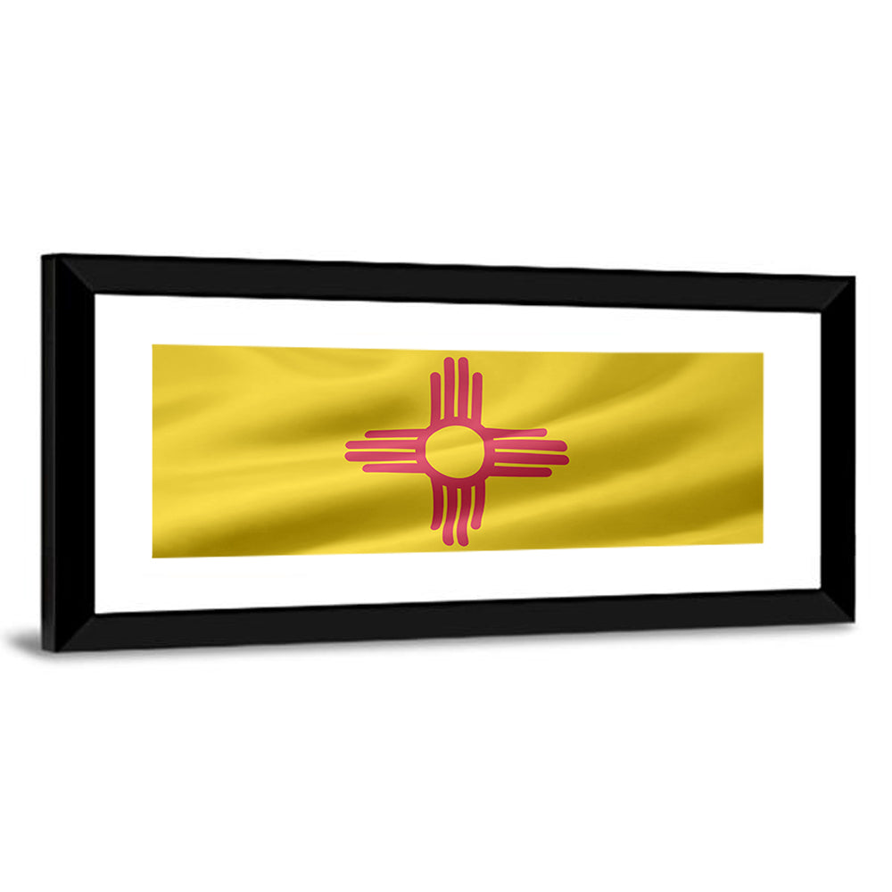 New Mexico Flag with Zia Symbol Wall Art