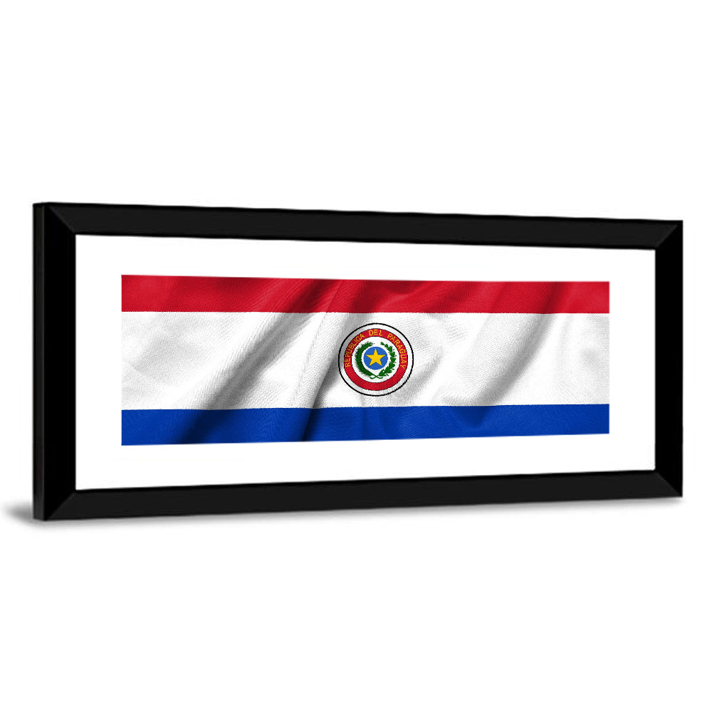 Paraguay Flag with Emblem Wall Art