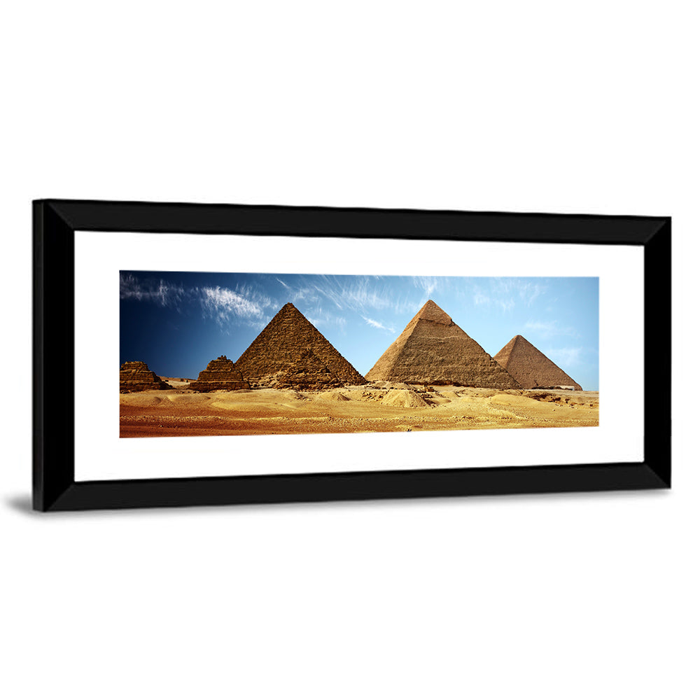 Giza Pyramids Valley View Wall Art