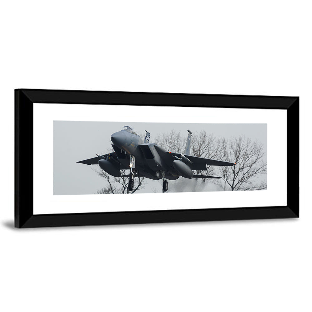 Usaf F-15 Eagle Landing Approach Wall Art