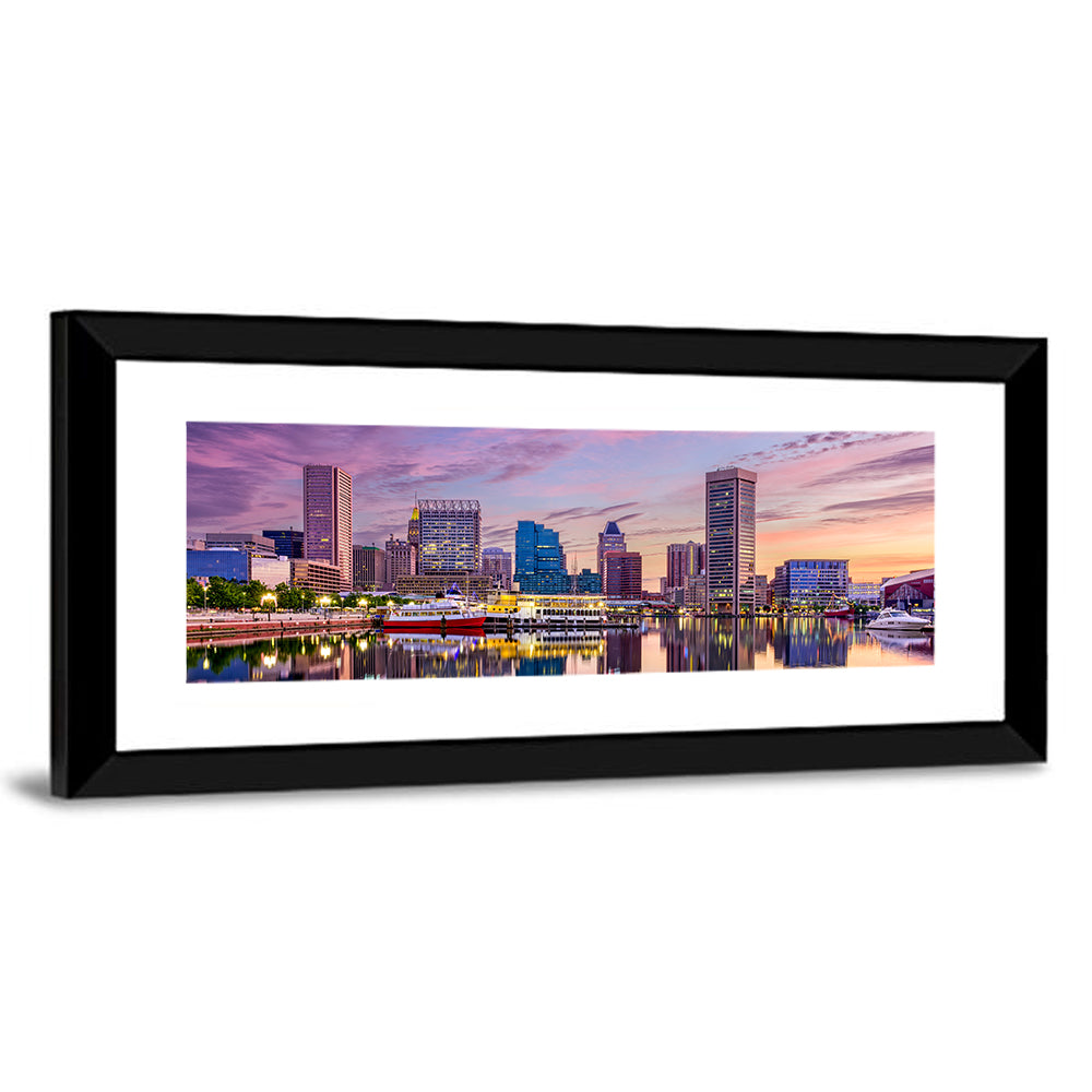 Baltimore Inner Harbor Skyline Wall Art