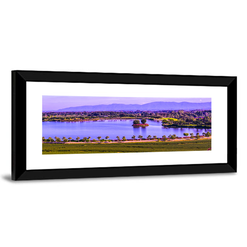 Thai Tea Plantation and Lake Wall Art