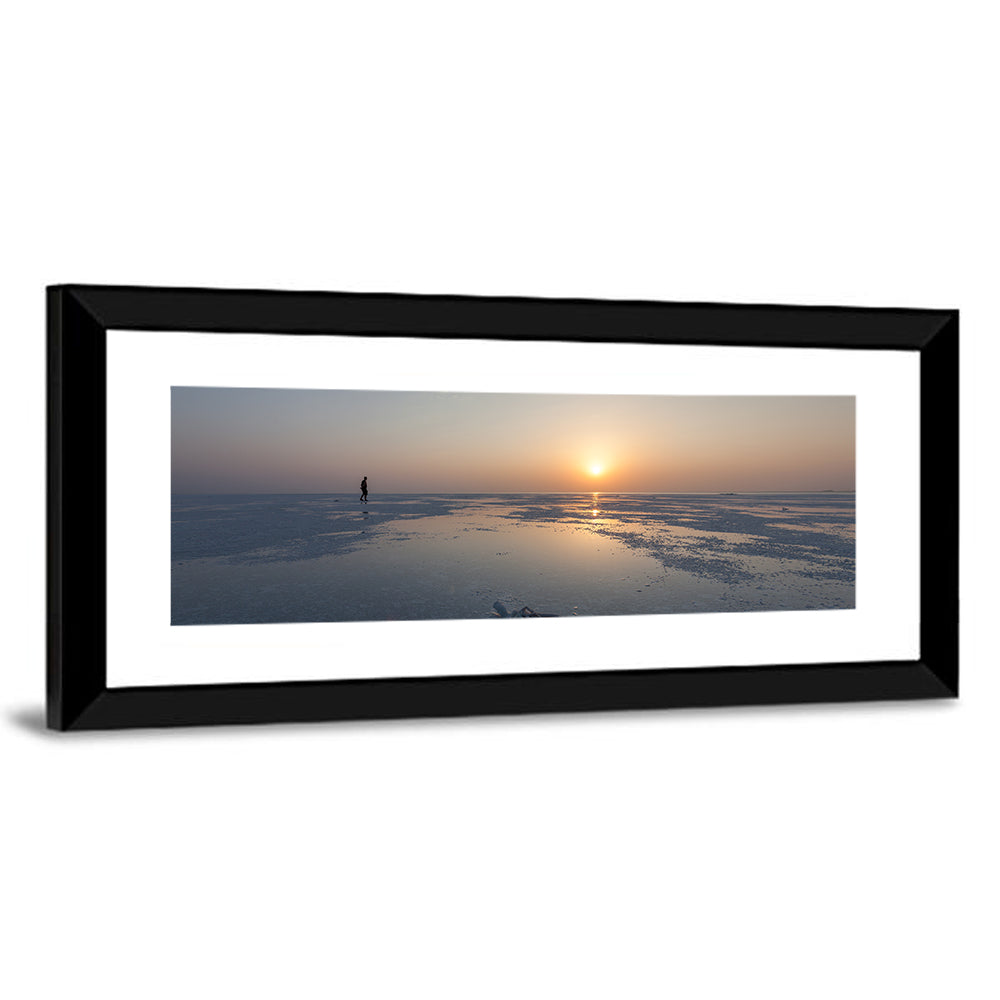Danakil Desert Sunrise Over Lake Assal Wall Art