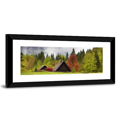 Slovenia Mountain Alps In Fog Wall Art