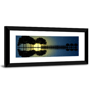 Guitar Island & Moonlight Wall Art